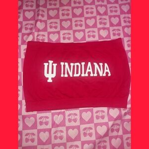 Indiana Hoosiers College Strapless Sports Bra